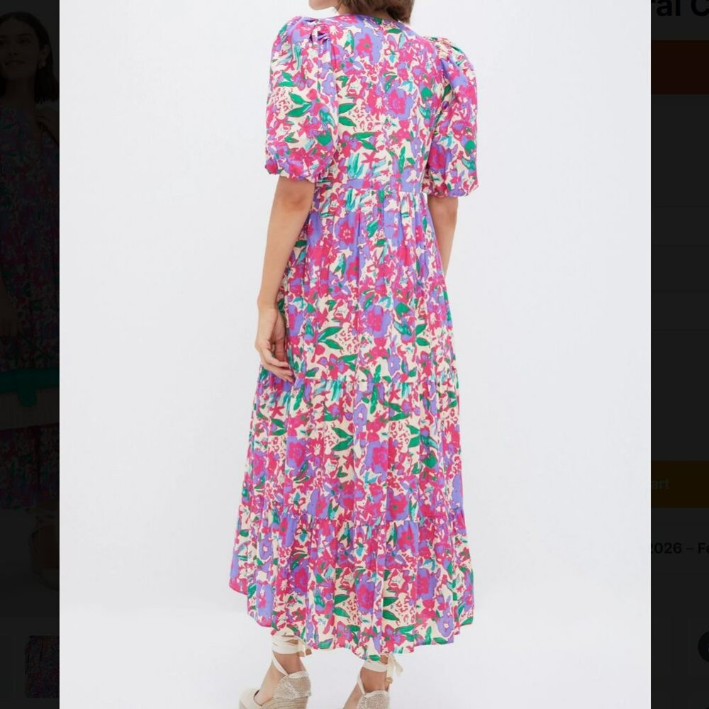 TUCKERNUCK Hyacinth House Magenta Multi Floral Cisco Maxi Dress - Picture 2 of 16